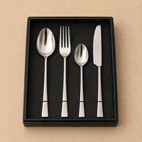 Ensemble de fourchettes, cuillères et couteaux à salade en acier inoxydable, très vendu, avec un design de poignée élégant