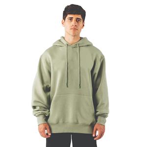 Fabricant personnalisé 100% coton mélangé sweat à capuche pour hommes tissu français surdimensionné logo brodé saison d'hiver teint uni respirant - Product Image 1