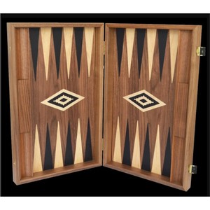 Jeu de Backgammon de Luxe en Bois, Fait Main, Classique, Pliable, pour Voyage, Jeu de Société Stratégique pour Adultes, Vente en Gros - Product Image 5