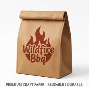 Wildfire BBQ tyvek paper Washable Durable Eco Friendly Tear Resistant Grocery Bag Reusable Food Storage Picnic Outdoor - Product Image 2