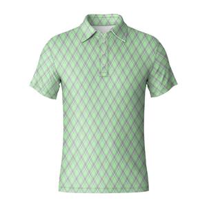 Polo de Golf de Secado Rápido para Hombre, Talla Grande, Manga Corta, Poliéster y Spandex, Ropa Deportiva con Diseño en Blanco para Sublimación, Venta al Por Mayor - Product Image 6