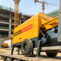 Petite pompe à béton diesel sur remorque 20m³/h haute pression avec moteur d'origine pour projets résidentiels, CE, prix usine