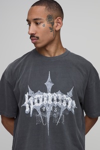 Camiseta Gráfica Estampada para Hombre OEM, Personalizada, Estilo Urbano, Manga Corta, Cuello Redondo, Prenda Casual de Moda - Product Image 4