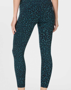 Leggings de sport pour femmes de qualité supérieure, sur mesure, taille haute, imprimé léopard, longueur intégrale, extensibles, tricotés, pour toutes les saisons - Product Image 2