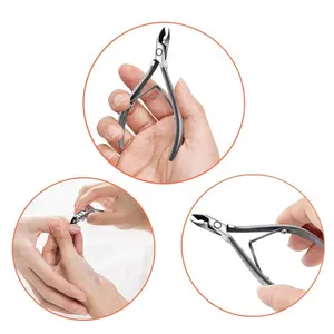 Cuticle Nipper Dead Skin Tools Professional Coating Handle Stainless Steel Fingernail Manicure Pedicure Instruments