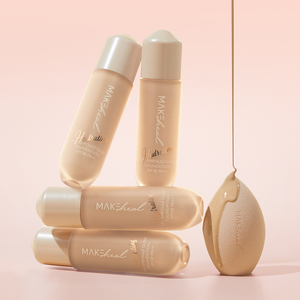 MAKEHEAL One PL Ampoule Glow <b>Foundation</b> 28g SPF38 PA++ 21N <b>Korean</b> Beauty Liquid <b>Foundation</b> Glow <b>Coverage</b> Tone Correction All Ski - Product Image 1