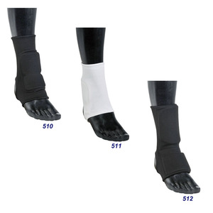 Protège-tibias blancs haute performance avec soutien de la cheville pour les athlètes de boxe et d'arts martiaux, personnalisables, unisexe, emballage inclus - Product Image 2