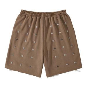 2025 partout bouton Shorts été personnalisé taille haute Baggy survêtement Denim Shorts coton hommes sweat Shorts pour homme - Product Image 2