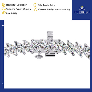 Collar de Diamantes Hecho a Mano para Mujer - Claridad VVS, Plata de Ley 925, Diamante de Laboratorio, Fabricante Personalizado de la India - Product Image 5