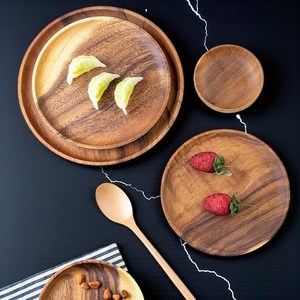 Plato de Madera Resistente, Hecho a Mano, Moderno, de Lujo y Alta Calidad, para Servir Ensaladas, Dulces, Galletas y Alimentos - Product Image 2