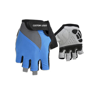 Guantes de Ciclismo Profesionales Antideslizantes Acolchados de Poliéster para Hombre y Mujer, Medios Dedos, Verano, Embalaje Personalizado, Precio de Fábrica OEM - Product Image 2