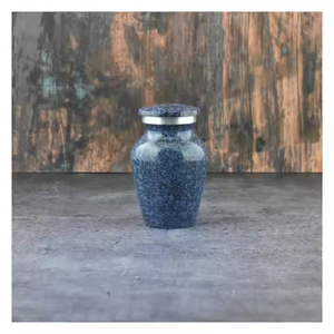Urne funéraire commémorative en métal pour cendres humaines, en aluminium de haute qualité, gravée, par Falah International - Product Image 1