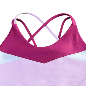 Sujetadores deportivos ligeros y transpirables de spandex para mujer, de alta calidad, a la moda, personalizables frontalmente, con alto soporte. - Product Image 5