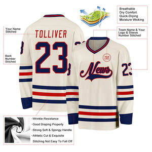 Fabricante OEM de camisetas de hockey sobre hielo personalizadas, ropa deportiva premium para equipos, clubes, entrenamiento y torneos. - Product Image 6