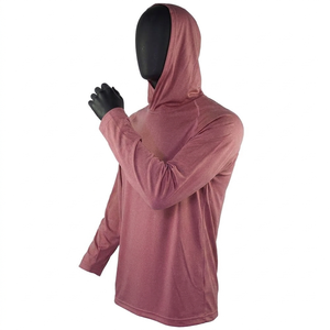 Haut de pêche léger à manches longues pour homme avec protection solaire UPF 50+ et capuche croisée – Vente en gros - Product Image 1