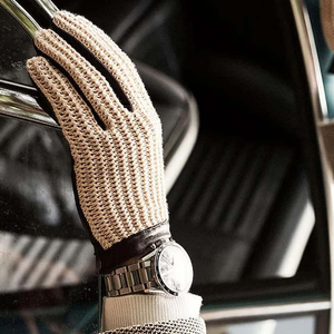 Guantes de Motocicleta de Piel de Oveja Marrón para Invierno de la Marca Wilson Industry, Guantes de Conducción para Automóvil con Pantalla Táctil, Sencillos para Exteriores - Product Image 3