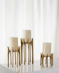 <b>Silver</b> Aluminium Candle Holder Handmade Customized floor Metal Candle Holder For Home & Event Decoration Christmas Candle Holder - Product Image 5
