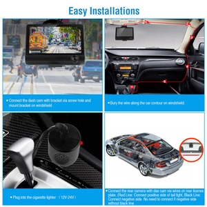 Fotocamera dcrash DVR per auto 1296P con obiettivo 4-In-1 e registrazione Video - Product Image 5