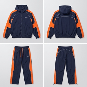 Ensemble de survêtement d'hiver personnalisé pour homme : veste coupe-vent et pantalon respirant pour la course, la gym, le jogging et les activités sportives - Product Image 2