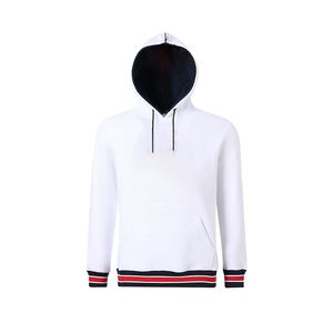 Sweat-shirt à capuche personnalisé Howard University blanc, coupe oversize et carrée, style fraternité, doublé polaire, color-block, pour la vente en gros - Product Image 1