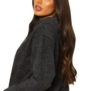 เสื้อฮู้ดแฟชั่นลำลองสำหรับผู้หญิง แขนยาว มีฮู้ด สไตล์สตรีทแวร์ เสื้อสเวตเชิ้ตมีฮู้ดสำหรับผู้หญิง - Product Image 2