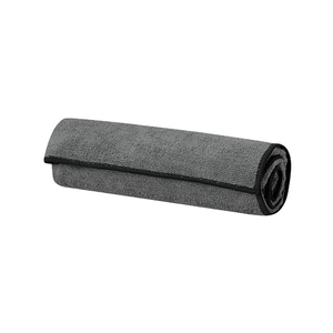 Serviette de sport de haute qualité pour hommes avec logo brodé personnalisé et serviette de fitness en coton gris lavable à séchage rapide personnalisée - Product Image 1