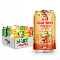 Tamarinde Gember Honing Sap 330ml Suiker Vrij Gezonde Drank