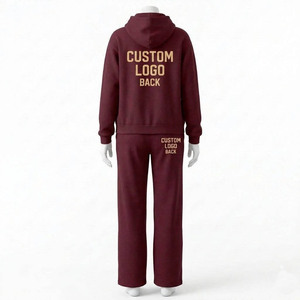 Conjunto Deportivo Azul Marino con Logotipo Personalizado para Hombre, Sudadera con Capucha Extra Grande y Pantalones Deportivos, Ropa Deportiva Informal - Product Image 5