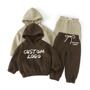 Conjunto de Sudadera y Pantalones Deportivos para Otoño e Invierno, Sudadera con Capucha Extra Grande para Bebés y Niños Pequeños, Conjunto Deportivo de Felpa Francesa de 2 Piezas, Conjuntos de Ropa Deportiva para Niños - Product Image 5