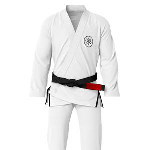 Kimono de Jiu-Jitsu blanc sur mesure de marque supérieure, Kimono BJJ personnalisé pour hommes, léger et extensible, uniforme de Jiu-Jitsu - Product Image 1