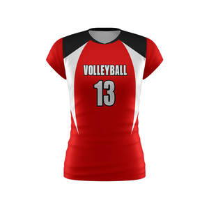 Adult Volleyball Jersey Custom Printing Breathable Lightweight Polyester Short Sleeve Quick Dry Professional Sublimation Print - Product Image 5