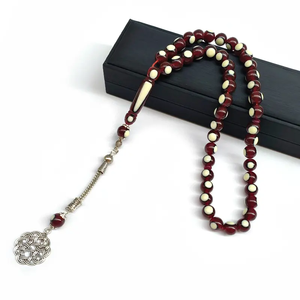 Tasbih musulman en résine, chapelet islamique, perles de prière, 33 pièces, Tespih, accessoires arabes pour hommes, cadeau du Ramadan, Misbaha - Product Image 2