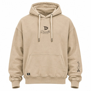Sweat à capuche oversize en molleton Dravelle de haute qualité, imperméable, écologique, mélange polyester/coton, streetwear pour homme - Product Image 1