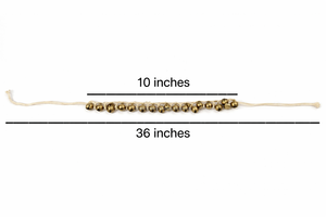 Ghungroo Tradicional de Metal Chapado en Latón con Campanas de Latón para Práctica y Actuación de Danza Clásica - Product Image 2