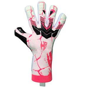 ถุงมือผู้รักษาประตูแบบสั่งทำจากโรงงานโดยตรง ฝ่ามือด้านหน้าทำจากยางลาเท็กซ์เยอรมันหนา 4 มม. ด้านหลังแบบซับลิเมชั่นและหุ้มหัวแม่มือด้วยยางฉีด - Product Image 2