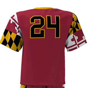 Uniforme de lacrosse en polyester imprimé haute performance, maillot d'équipe sur mesure, logo personnalisé, tissu respirant confortable, équipement sportif - Product Image 4