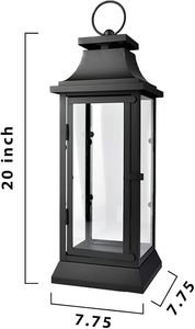 Farol Decorativo Moderno de Metal para Velas, Ideal para Hogar, Jardín, Patio, Restaurante, Hotel, Bodas y Eventos, Decoración Luminosa al por Mayor - Product Image 2