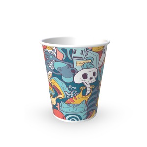 Gobelets en papier jetables à paroi simple, recyclables, de qualité alimentaire, avec revêtement PE, impression de logo personnalisée, tailles 8oz-22oz pour café et lait, vente en gros - Product Image 2