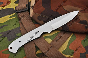 Cuchillo de bolsillo UA Supplies hecho a mano de acero al carbono de espiga completa con punta de caída y pomo para el pulgar, borde biselado - Grado industrial personalizable OEM/ODM - Product Image 4