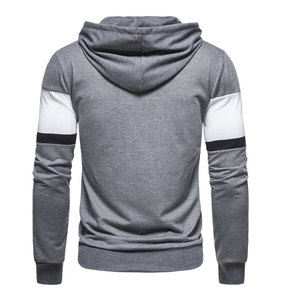เสื้อฮู้ดผู้ชายใส่สบายสำหรับออกกำลังกายในฤดูหนาว ผ้าฝ้ายฟลีซ 100% สีพื้น จำนวนมาก - Product Image 2