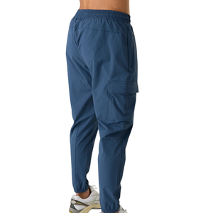 Pantalones Cargo Titan Blue Tech para Hombre, Ligeros, Deportivos, Ajustados, con Múltiples Bolsillos, Logotipo Personalizado OEM, Suministro al por Mayor - Product Image 3