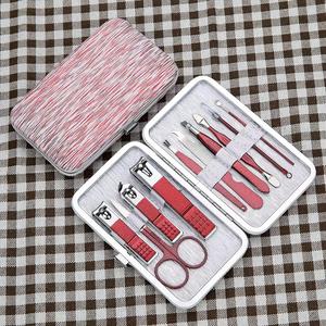 MORJE Surgical 10 In 1 Stainless Steel <b>Nail</b> <b>Kit</b> With Case Portable Manicure Tools For Adults Classic Style Red Handle - Product Image 3