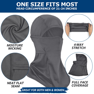 Cagoule élastique multi-usages sans couture pour le jogging, l'entraînement, le fitness, couvre-chef rafraîchissant, respirant, protection solaire, extérieur - Product Image 2