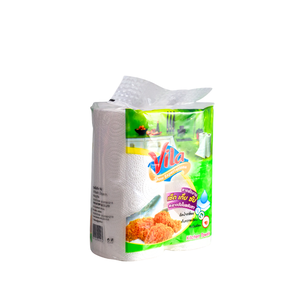 Rouleau de papier essuie-tout 2 plis, pliage simple, absorbant, en pâte de bois vierge, rouleau standard, prix compétitif - Product Image 3