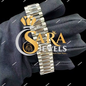 Reloj de Diamantes de Lujo para Hombre y Mujer, Reloj de Pulsera de Cuarzo de Acero Inoxidable, Resistente al Agua, Reloj Analógico de Moda - Product Image 3