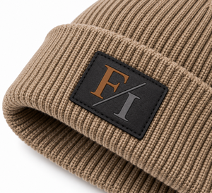 Gorro de Punto Acanalado con Logotipo Personalizado al por Mayor, con Parche de Cuero Grabado, Puño Plegado, Gorro Cálido de Invierno, Unisex, Estilo Urbano, OEM - Product Image 4
