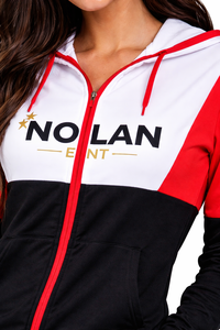 ชุดเซ็ตแทรคสูทลูกไม้สไตล์สตรีทแวร์พร้อมโลโก้สั่งทำสำหรับผู้หญิง ปี 2026 สินค้าขายดี ขายส่งเสื้อผ้ากีฬา - Product Image 3