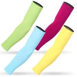 Manguitos de compresión deportivos unisex al por mayor para gimnasio, correr, baloncesto, voleibol, fútbol, protección UV, ciclismo, de seda helada refrescante - Product Image 3