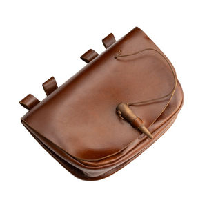Pochette en cuir médiévale vintage, accessoire de costume pour reconstitution historique, sac à bandoulière en cuir d'inspiration médiévale - Product Image 1