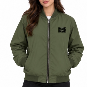 <b>Women</b> <b>Bomber</b> <b>Jacket</b> Premium <b>Lightweight</b> Stylish Comfortable Durable Classic Smooth Front Zipper Closure For Easy Wear - Product Image 1